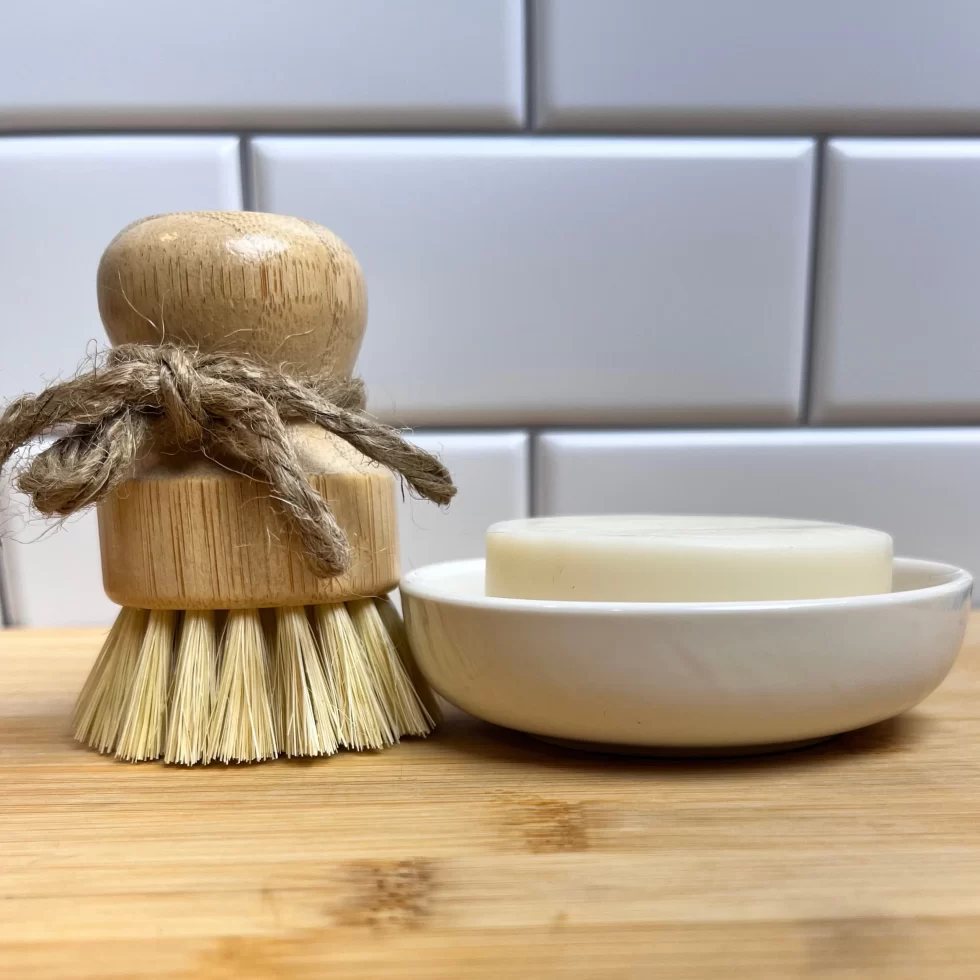Solid Dish Soap Brush Set Zero Waste